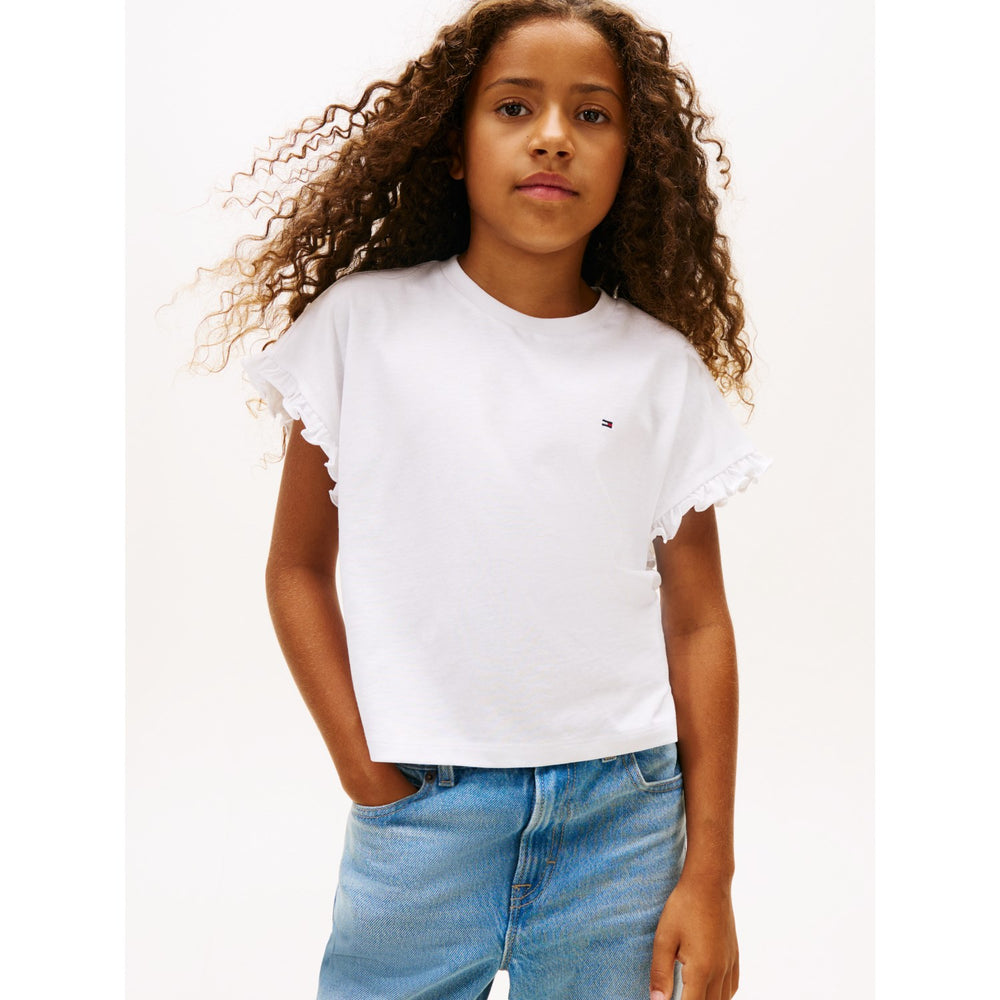 Køb Tommy Hilfiger White Essential T-Shirt
