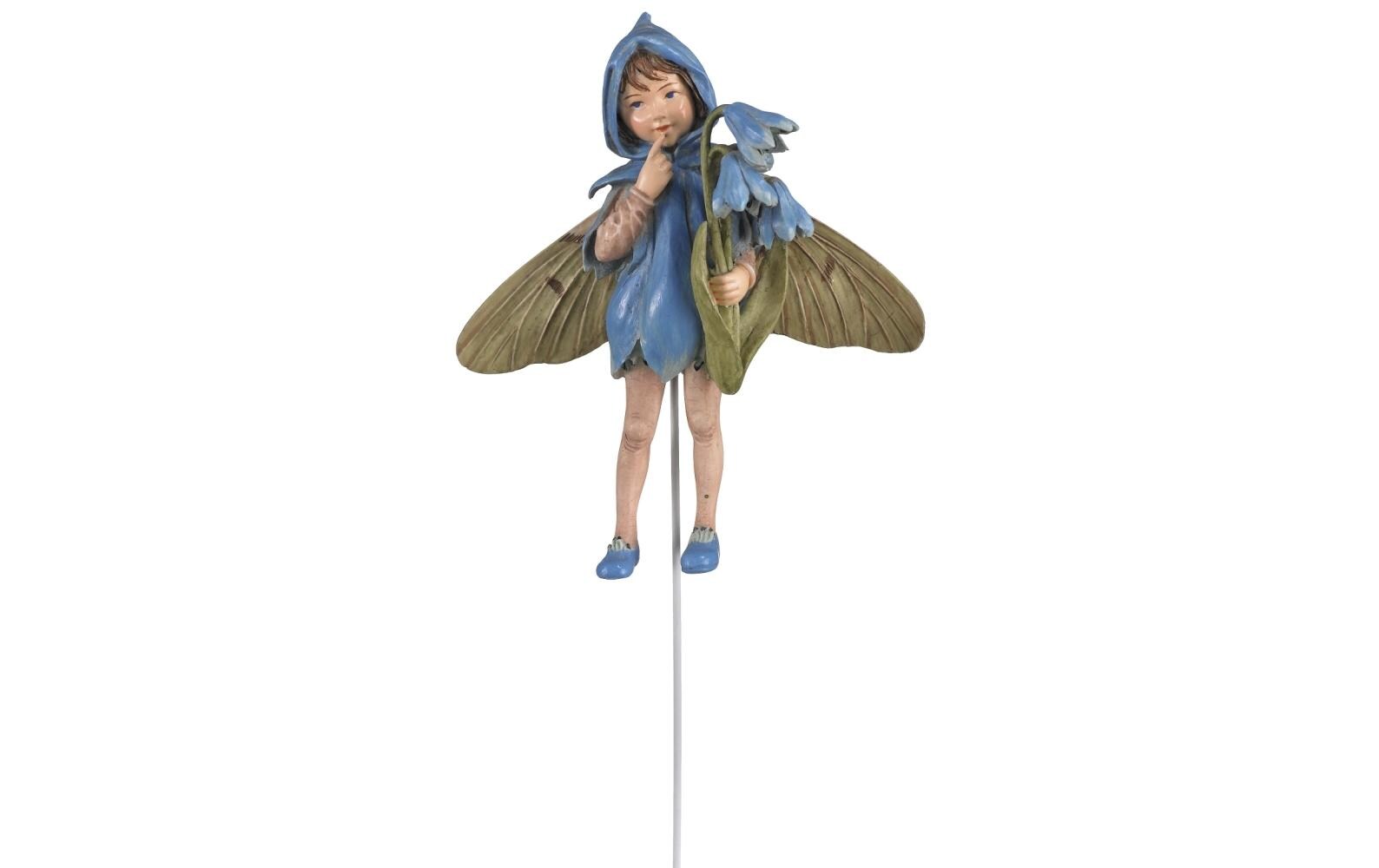 Gartenstecker Fee Blaustern 10 cmFlower Fairy mit Stab