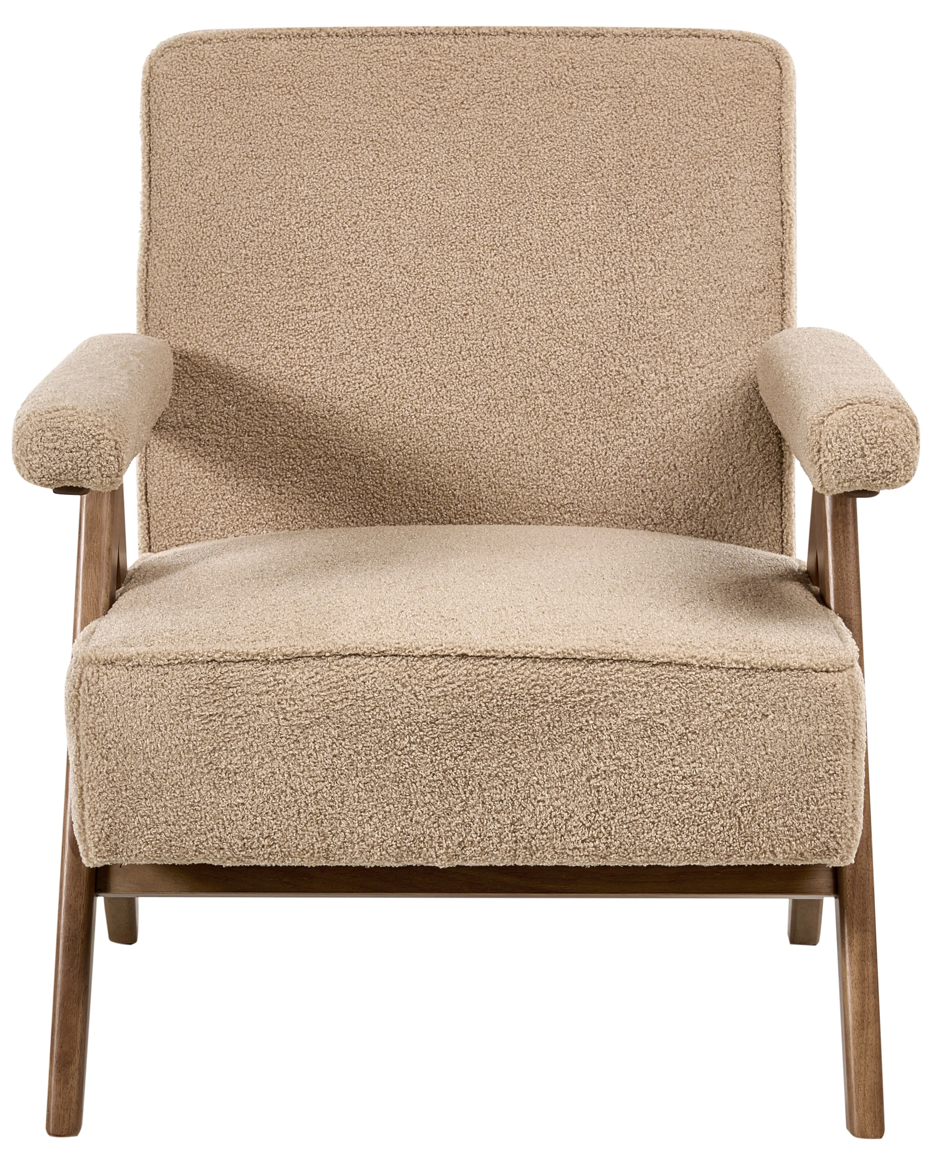 Fauteuil EVJE Bouclé Zandbeige