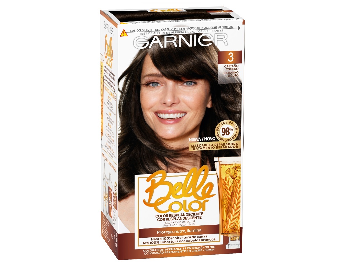 COLORAÇÃO BELLE COLOR LONGA DURAÇÃO Nº3 CASTANHO ESCURO UN