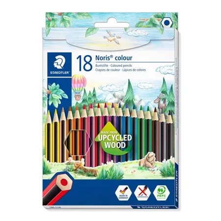 STAEDTLER® Buntstifte Noris® colour 185, 18 Stück 100% PEFC