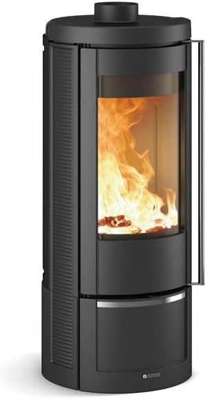 La Nordica Kaminofen Marlena; Gusseisen; Schwarz; 7,5 kW; 215 m²; >86,5% Wirkungsgrad; Holz
