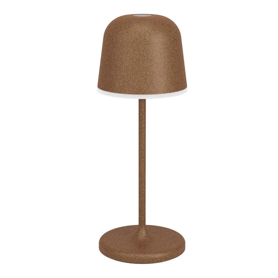 EGLO Mannera-S Tafellamp/Priklamp - USB-C - H 20 cm - Roestbruin