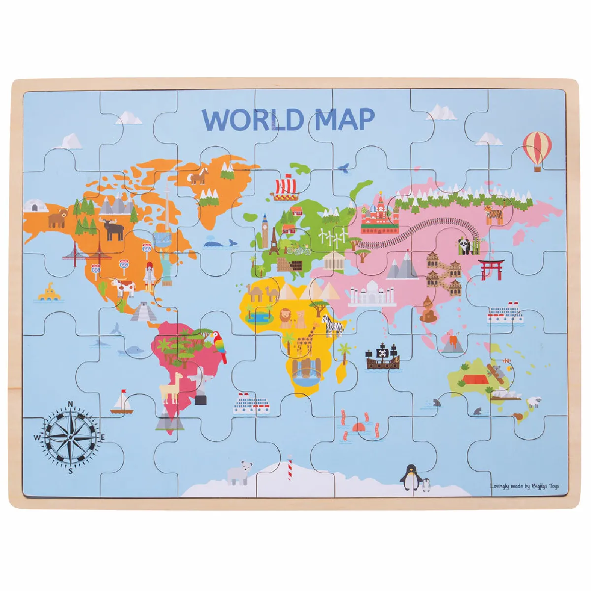 Bigjigs Toys Carte du Monde