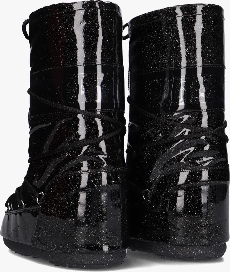 MOON BOOT zwarte moon boot  mb icon glitter