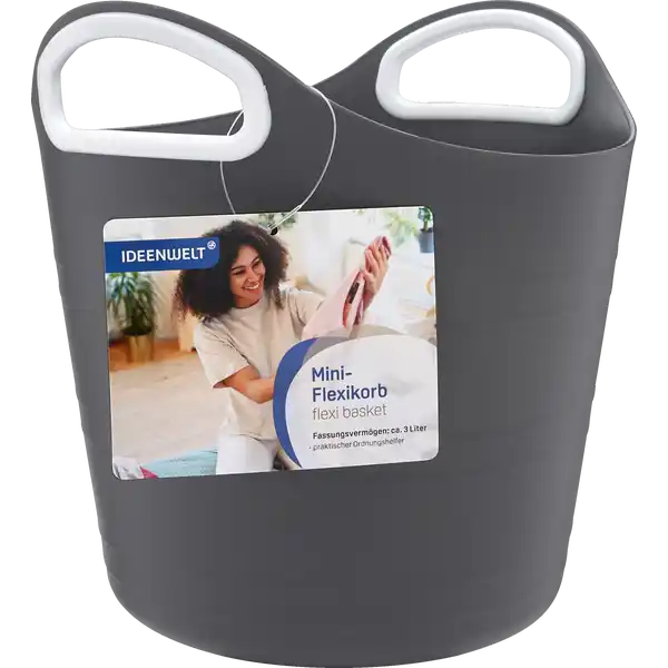 Mini-Flexikorb grau