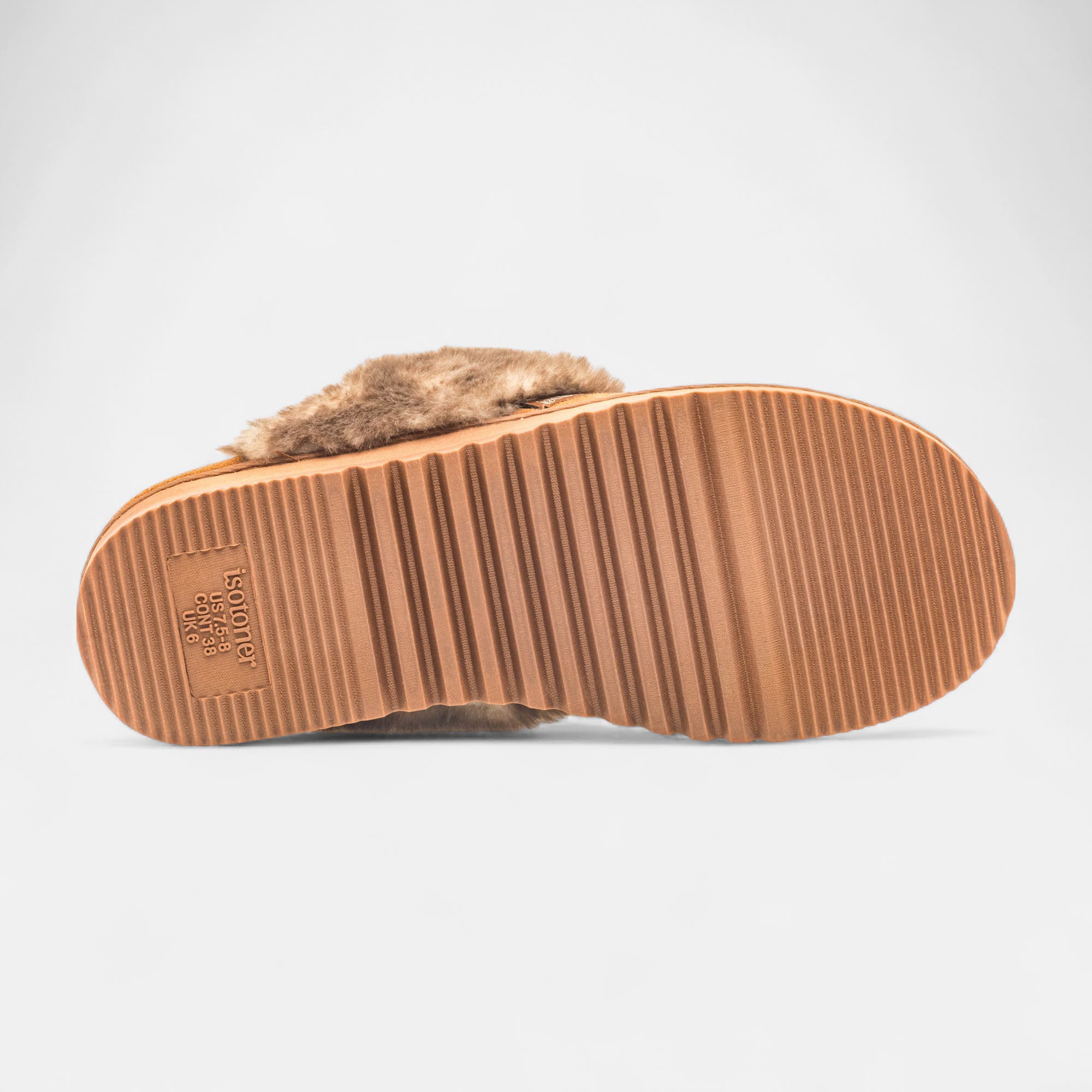 Pantoufles mules Femme cognac