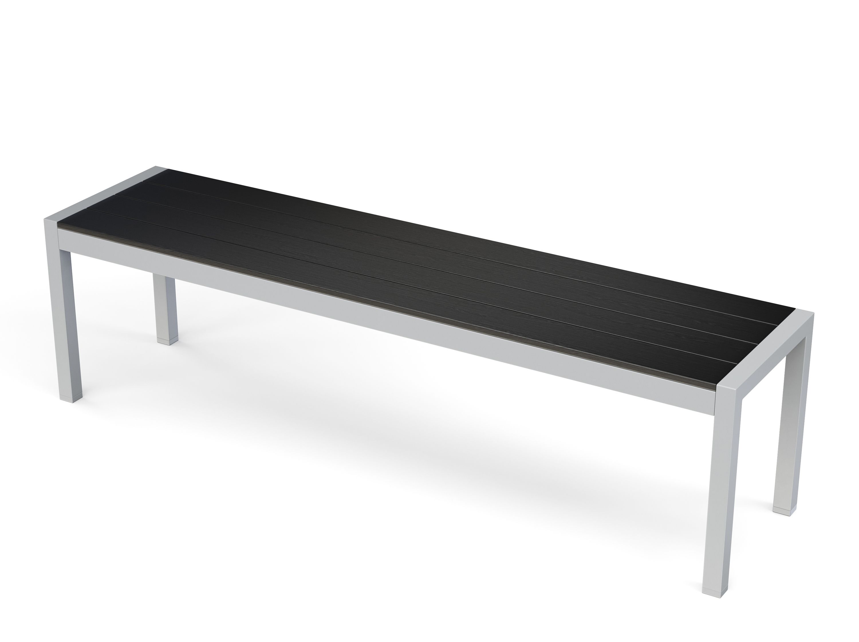 Gartenmöbel Set KAVO 2 Stühle + 2 Bänke anthrazit