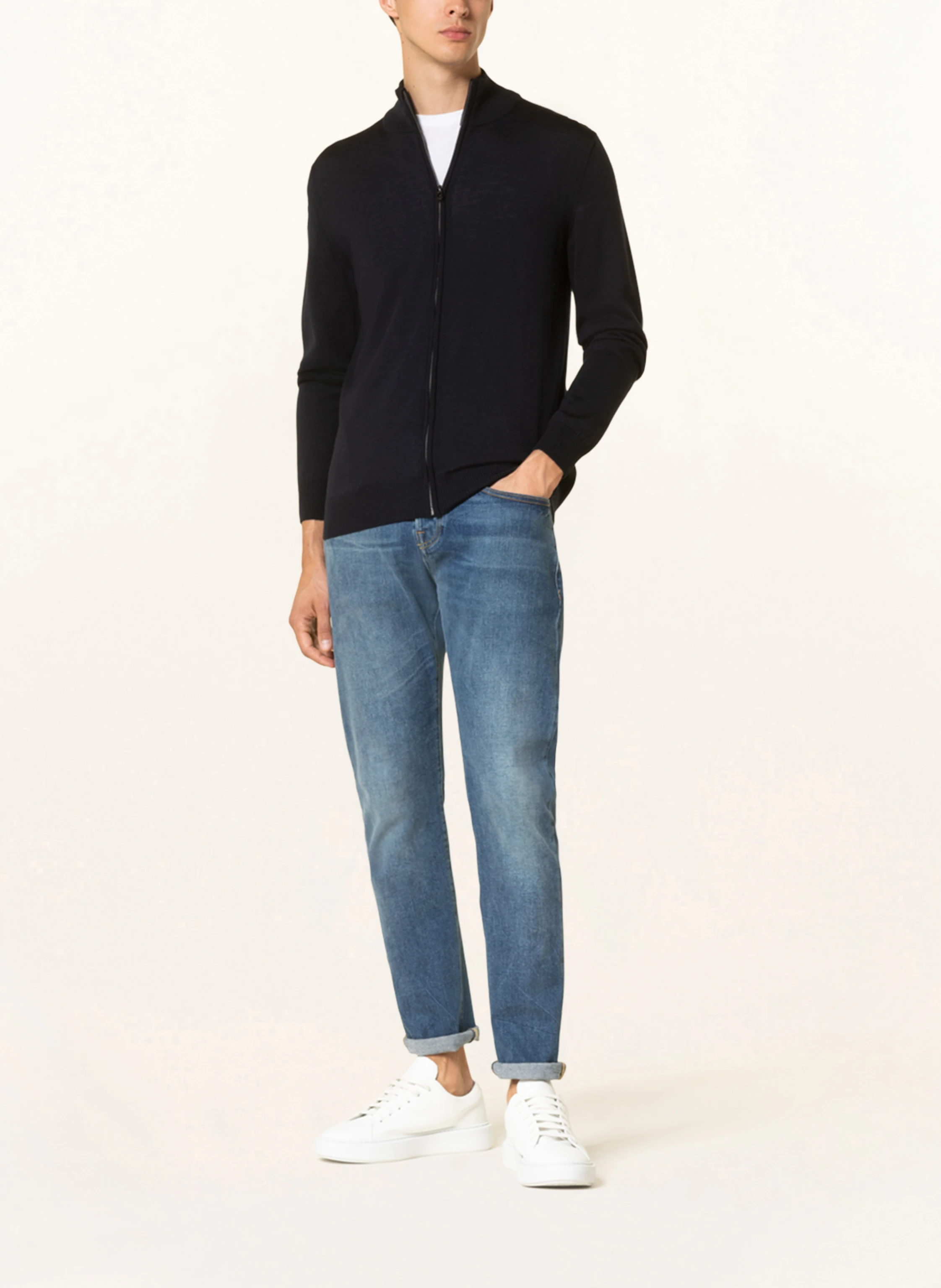 JOOP! Strickjacke DAVIS aus Merinowolle