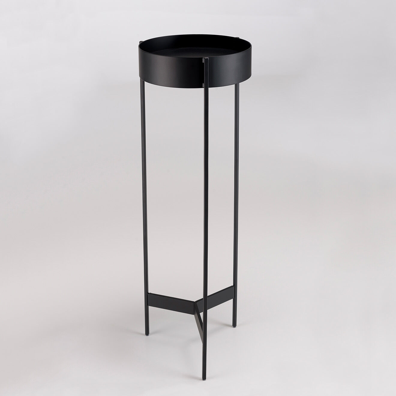 Macabane Sellette ronde / porte-plantes Gm Daly noir - 31x31x90 cm