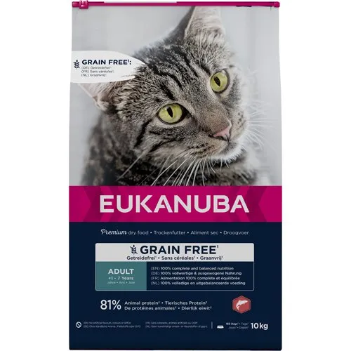 Eukanuba Euk Cat Adult Grainfree Salmon 10 kg