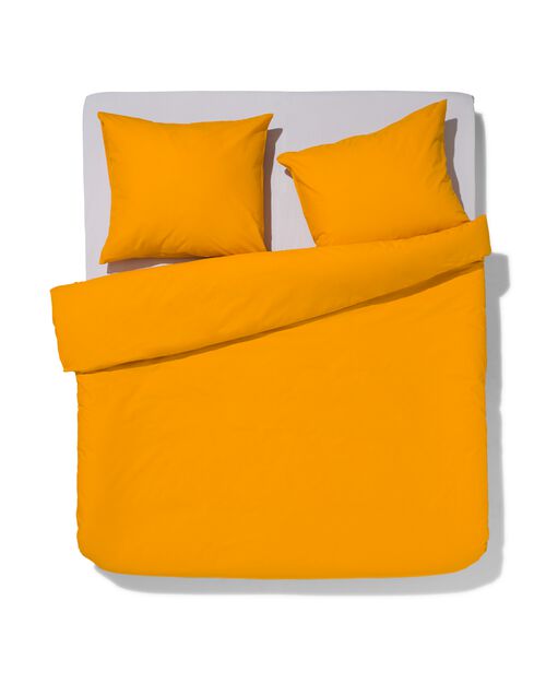 housse de couette en coton doux 240x200/220 jaune ocre