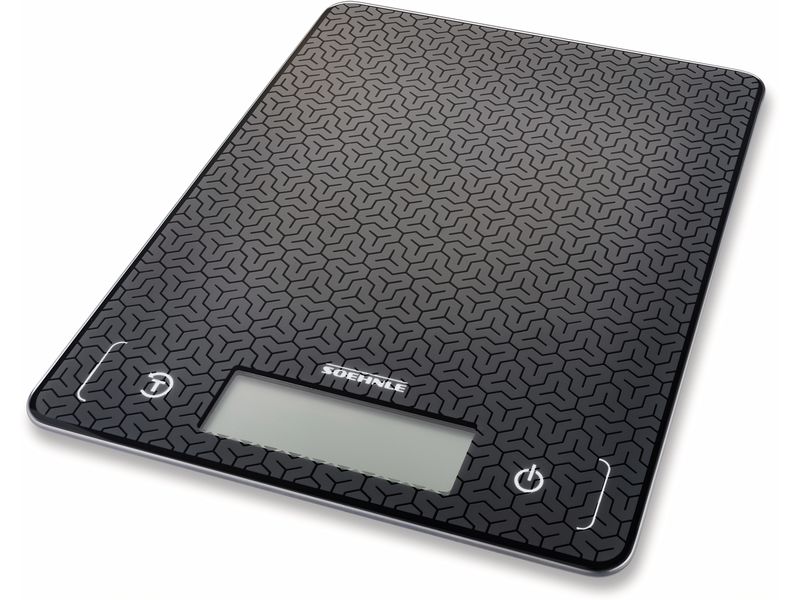 Soehnle Küchenwaage Comfort Mosaic Schwarz Elektronische Küchenwaage
