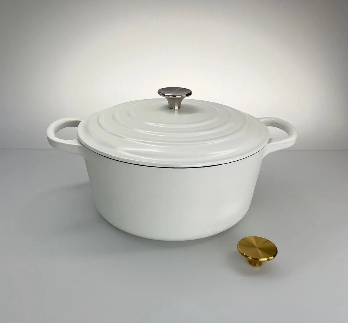 Redelaar Braadpan Gietijzer 26cm / 4.5L Mat Wit