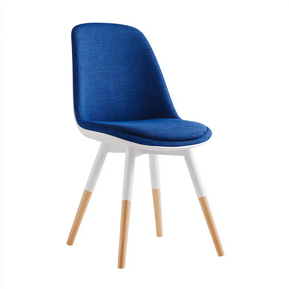 Esszimmerstuhl Stoff 50x60x85 cm – Blau – Skandinavisches Design