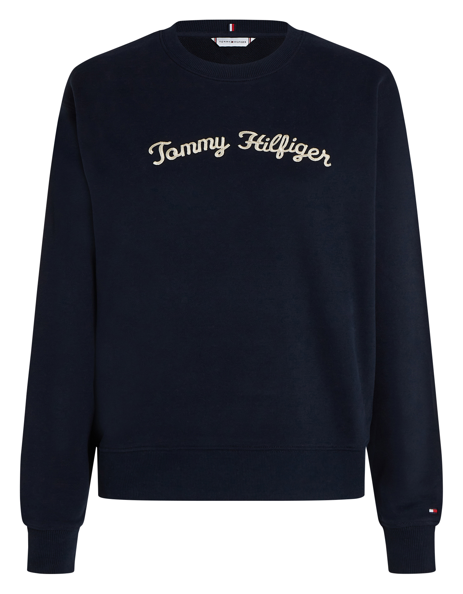 Sweat col rond en coton | Bleu