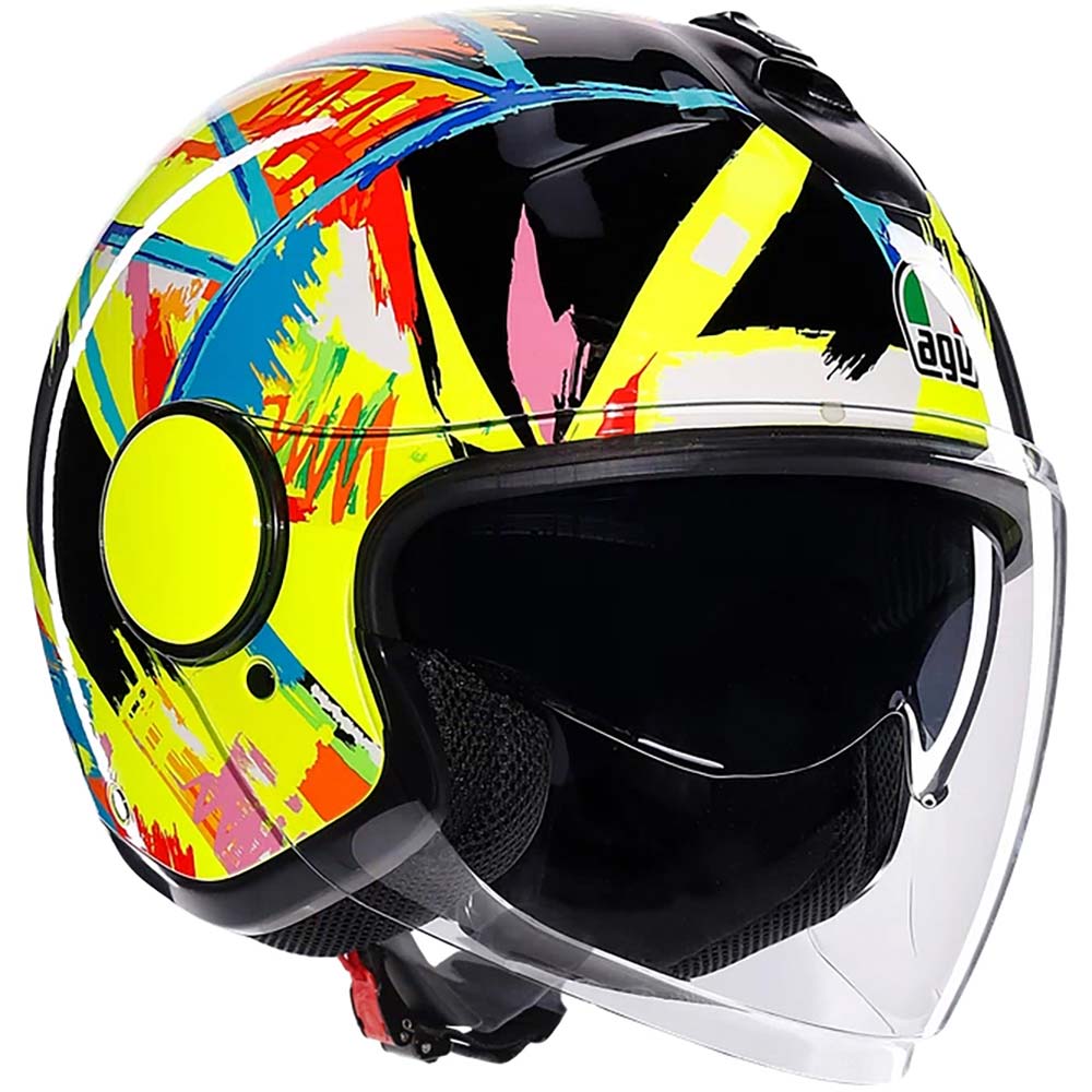 AGV - Casque Eteres Rossi Winter Test 2019 Jaune / Multicolore / Noir