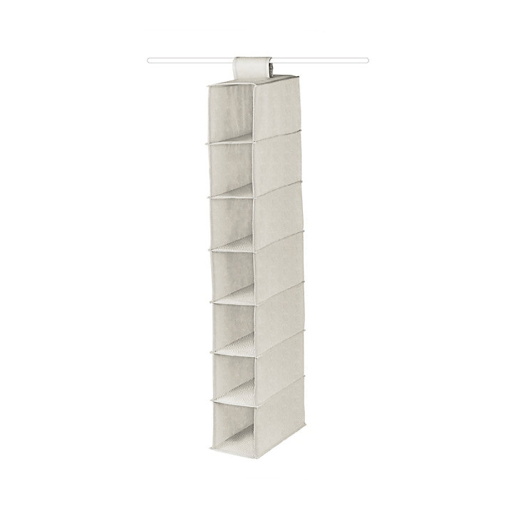 Étagère souple pour chaussures Compactor Nancy beige 9 compartiments H. 100,5 cm