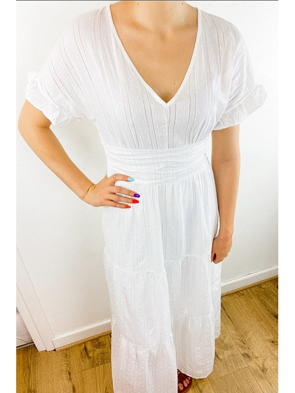 Robe boheme broderie Lima