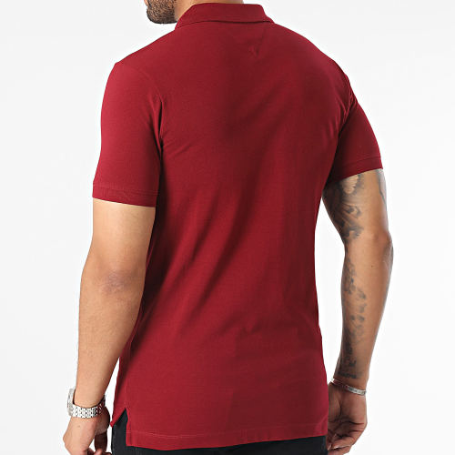 Polo Manches Courtes Slim Placket 5940 Bordeaux
