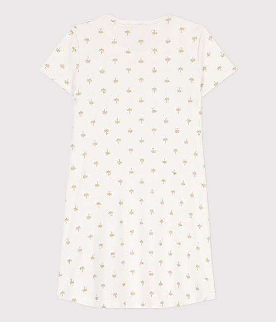 Chemise de nuit palmiers en coton petite fille
