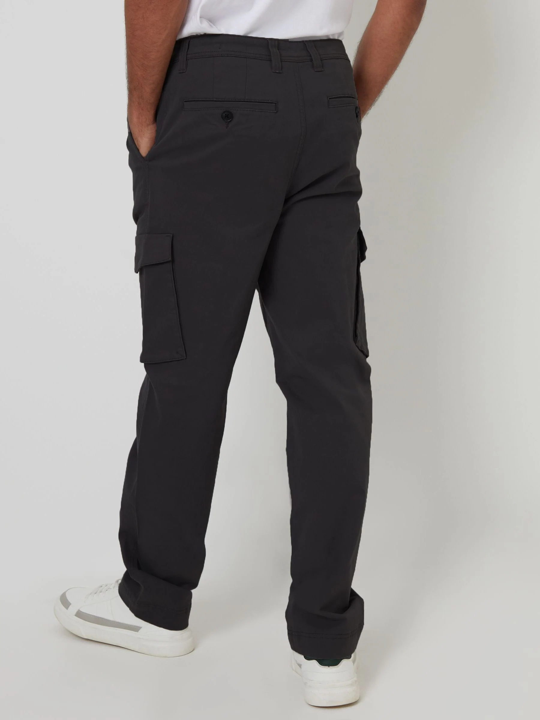 Zwart - Threadbare relaxed fit stretchy cargochino's