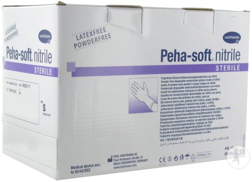 Hartmann Peha-Soft Nitrile Gants Stériles S 50 Pièces (9422111)