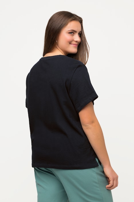 T-Shirt, Rundhals, Halbarm, Biobaumwolle