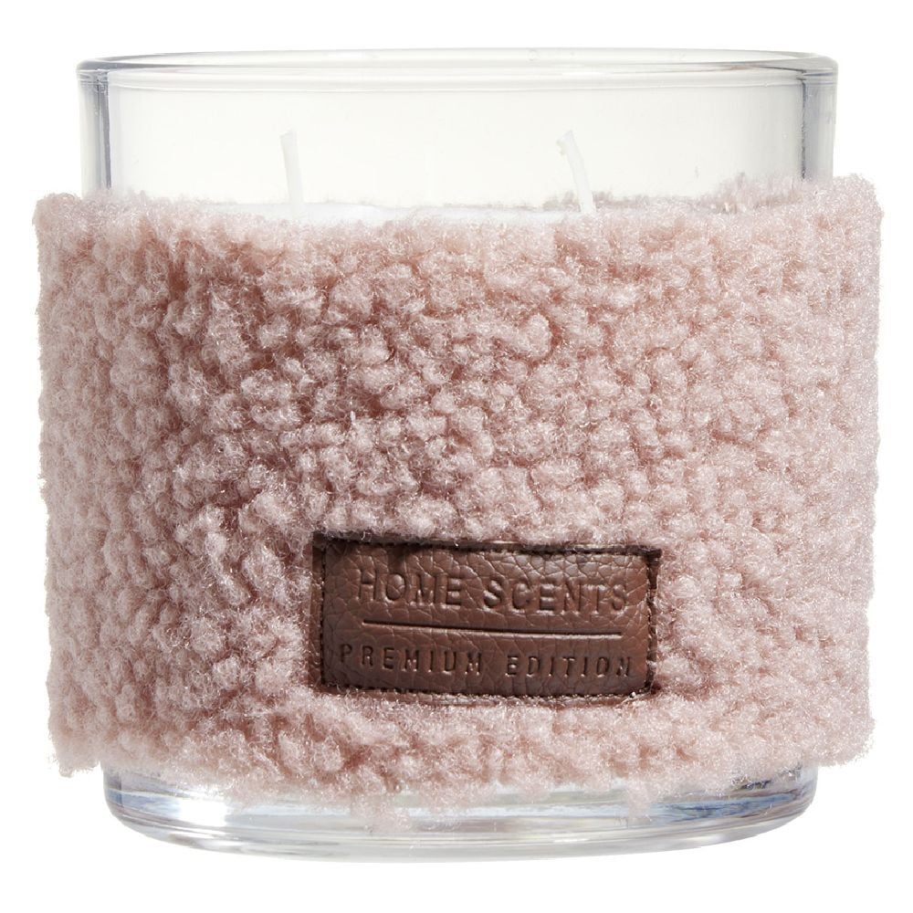 Bougie parfumée déco laine