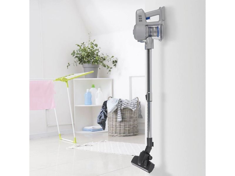 CLEANmaxx Akku-Hand- und Stielsauger Blau/Hellgrau Kompakter Akku Zyklon Staubsauger