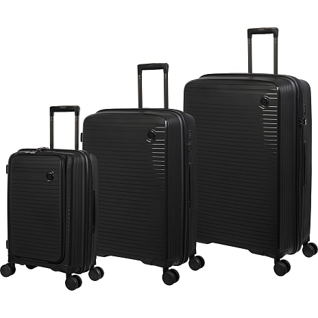 Adventure trolley 8 hjuls 55,5 cm med lomme - sort