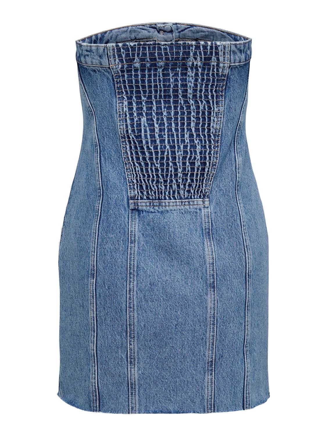 ONLJASMINE Kurzes Kleid Medium Blue Denim