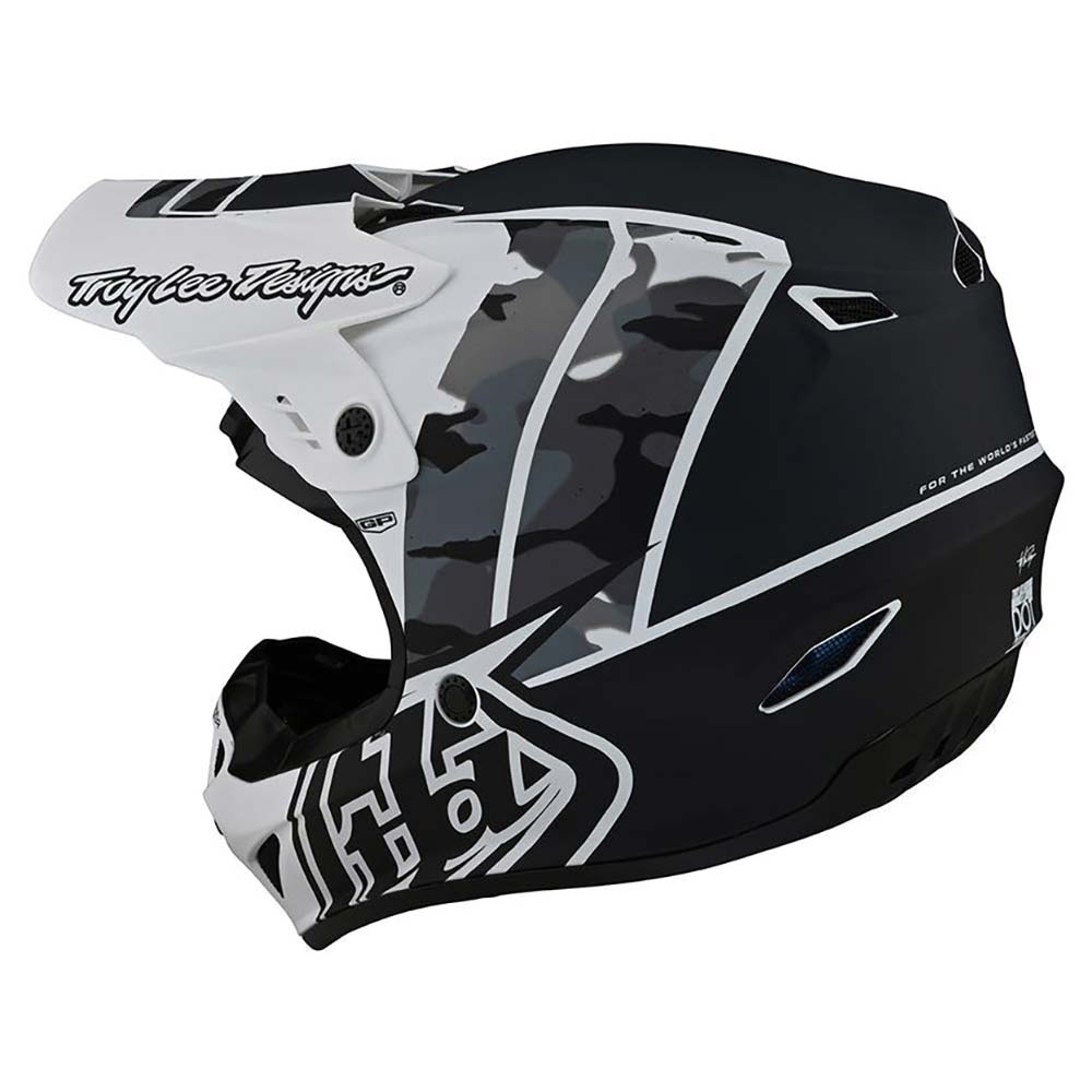 Troy Lee Designs - Casque enfant GP Nova Camo Youth Camouflage Gris / Noir / Blanc