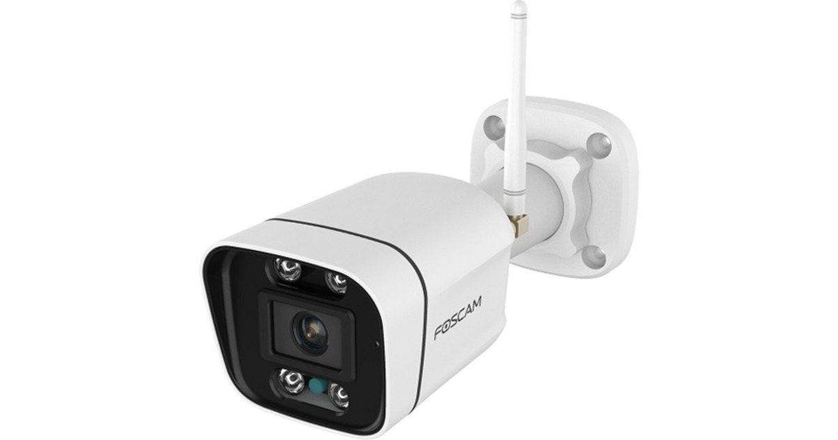 FoscamV5P, 3K/5MP Dual-Band WiFi camera met geluid- en lichtalarm  (Wit)