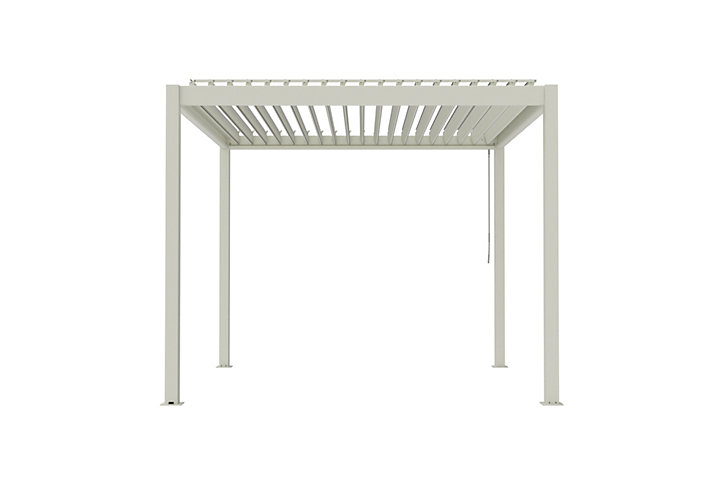Pergola manuelle bioclimatique autoportante aluminium Cameo 3,14 x 3,14 m