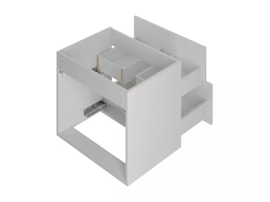 Meuble double vasque encastrée 120cm Lexa Blanc