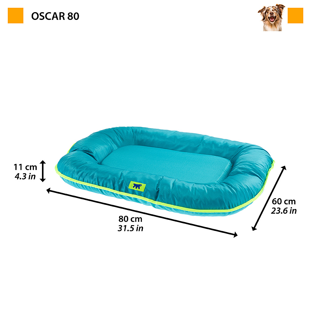 Ferplast panier chien coussin chien moyen taille tissu anti-rayures lavable à 30°c.matelas pour chien imperméable 80 x 60 x 11