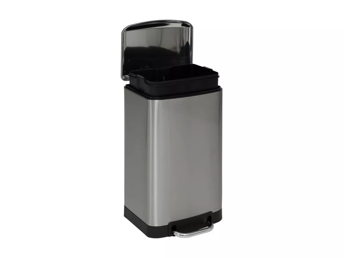 Poubelle 20 Litres en Inox ouverture à pédale