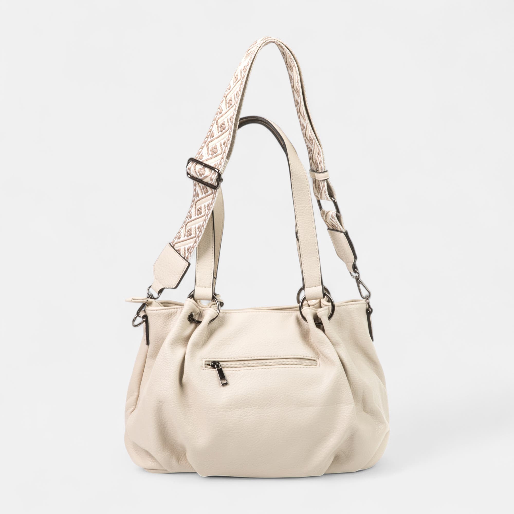 Sac de shopping beige