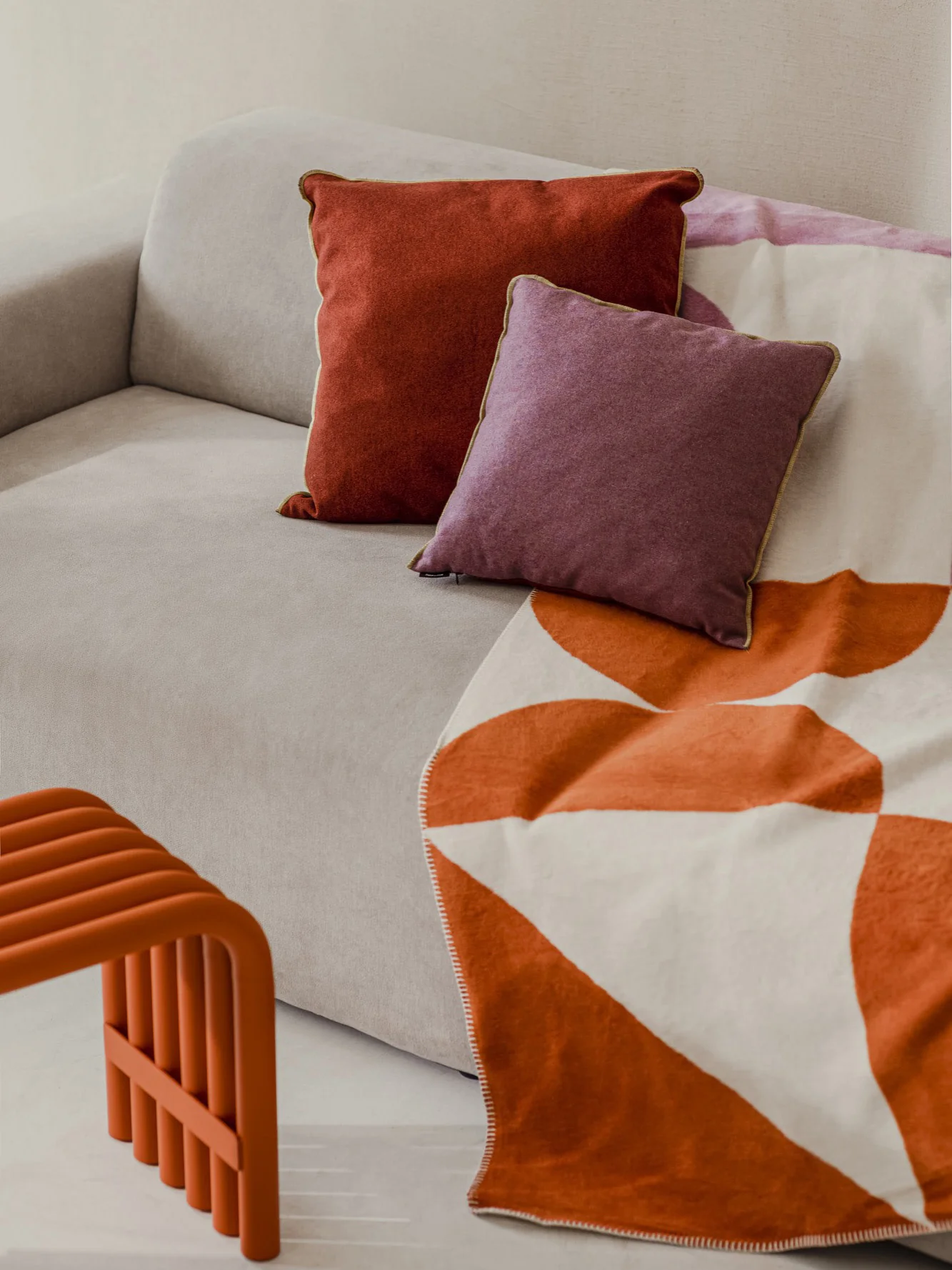 Plaid Tul met geometrisch patroon