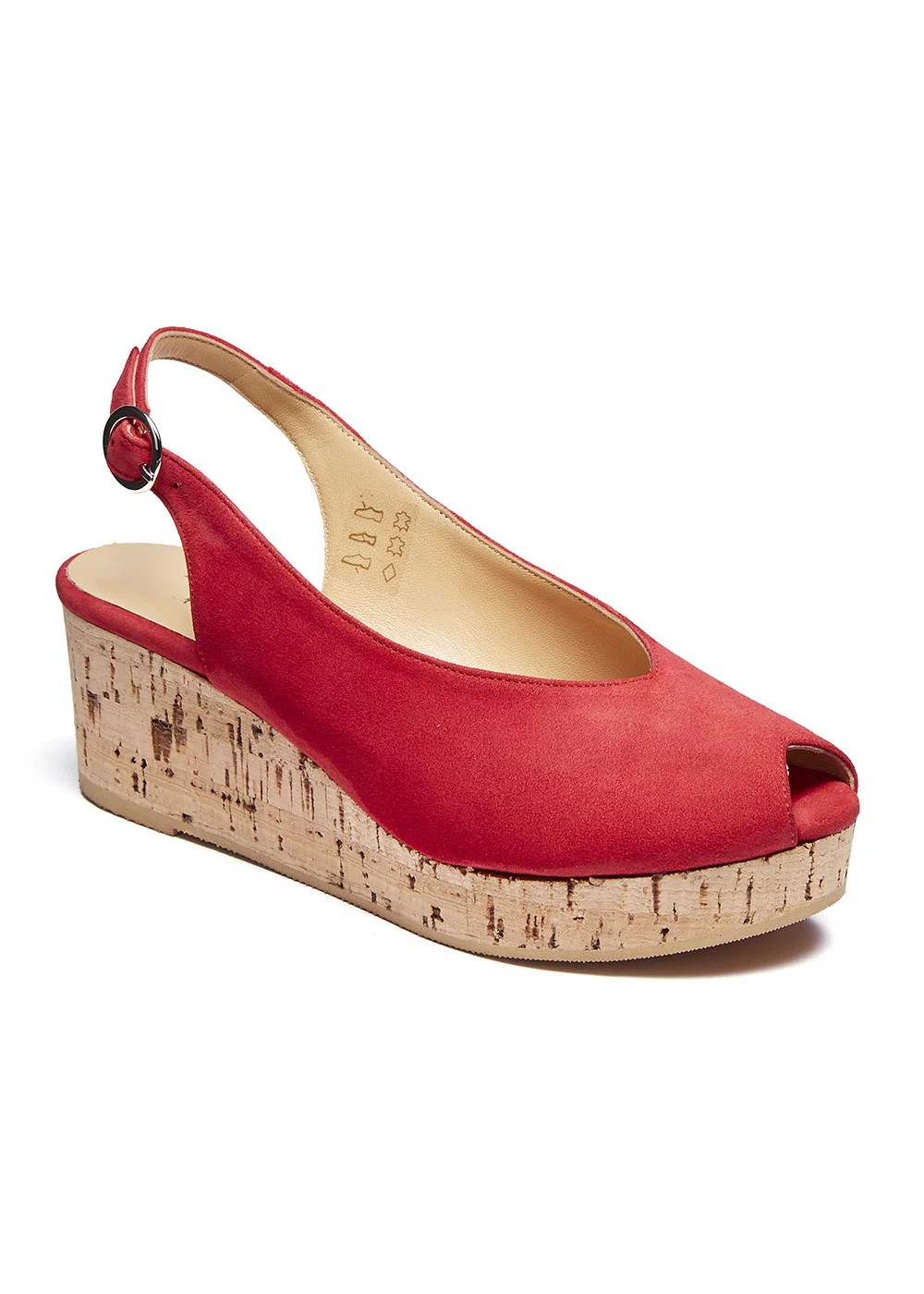 COMPENSE LIEGE NUBUCK ROUGE