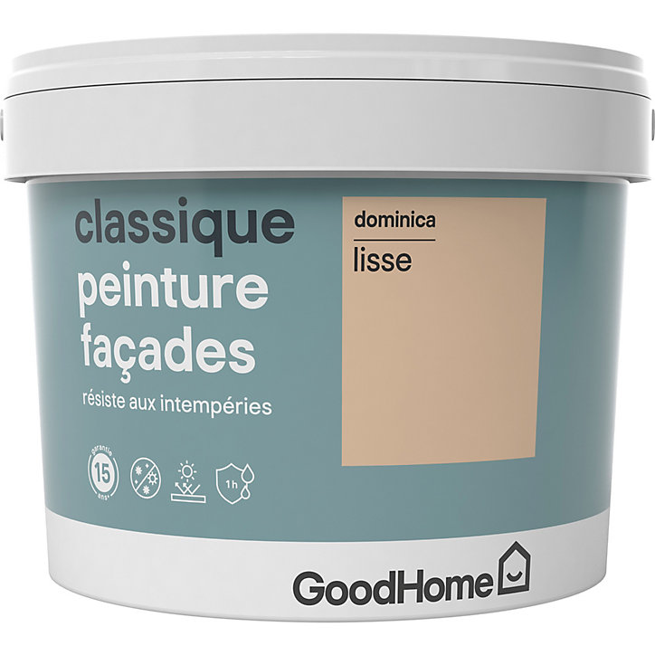 Peinture extérieure GoodHome Classique beige Dominica 10L