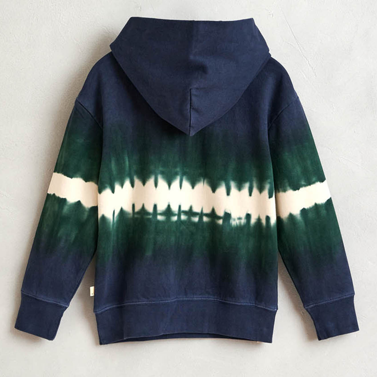 Bellerose Sweat Bincho en Coton organique tie & dye marine/vert