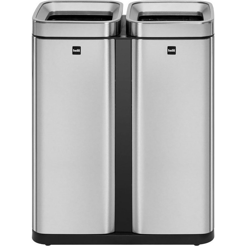 Poubelle de tri sélectif 'the twin bin', 2 x 30 litres