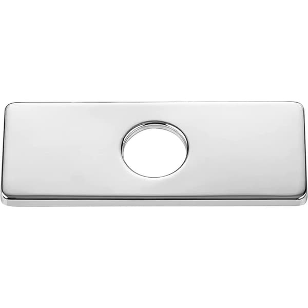 INF Dekkplate dekkskive for blandebatteri Rustfritt stål 6 tommer Sølv