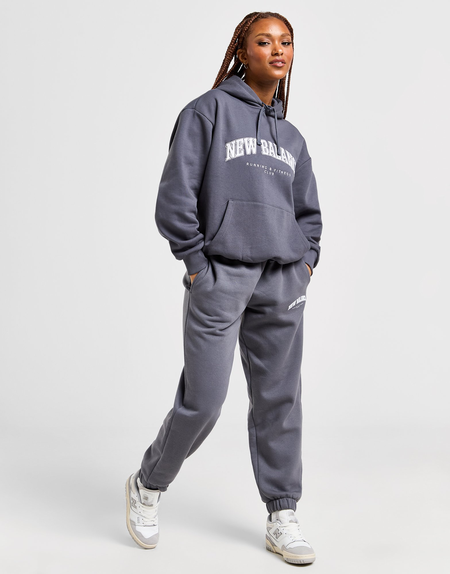 New Balance Sweat à Capuche Logo Femme