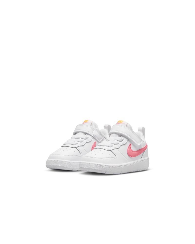 Chaussures Nike Court Borough Low 2 Blanc & Rose pour enfant