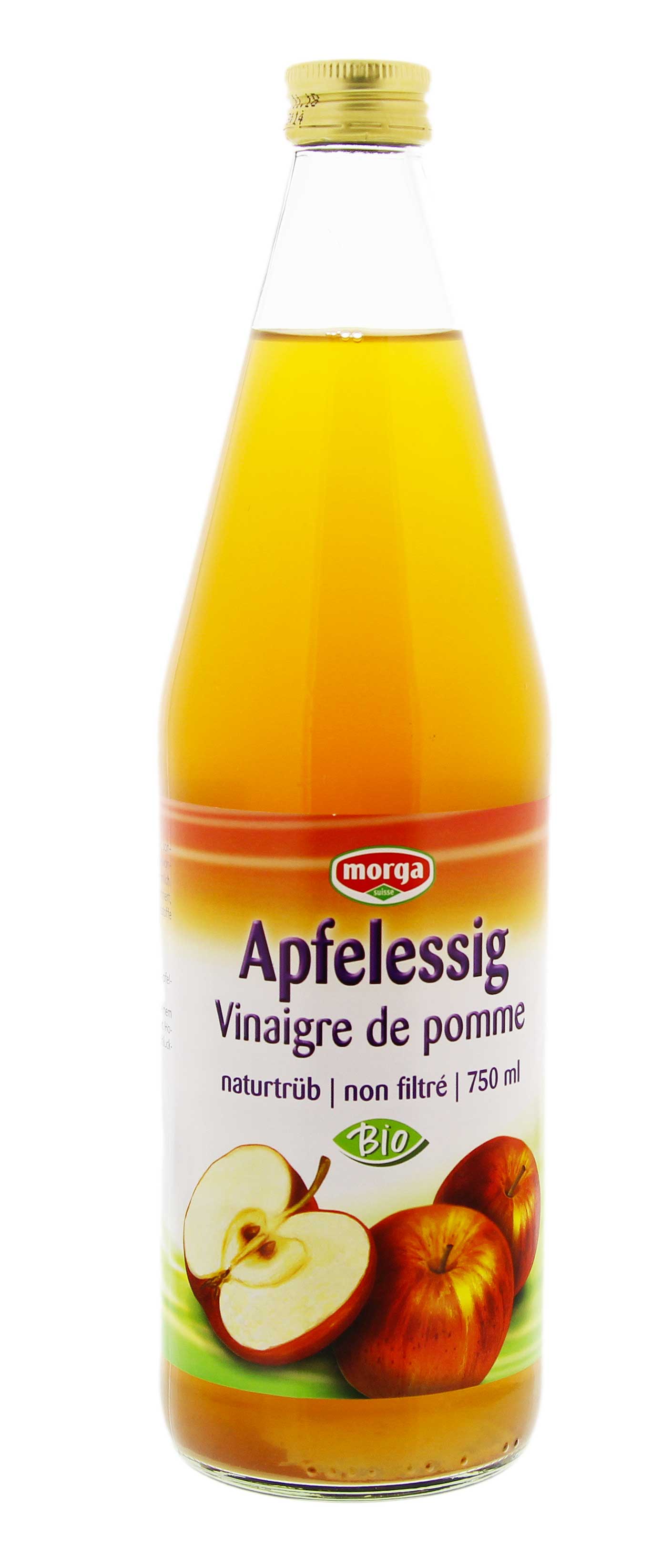 MORGA Apfelessig Bio naturtrüb Fl 7.5 dl