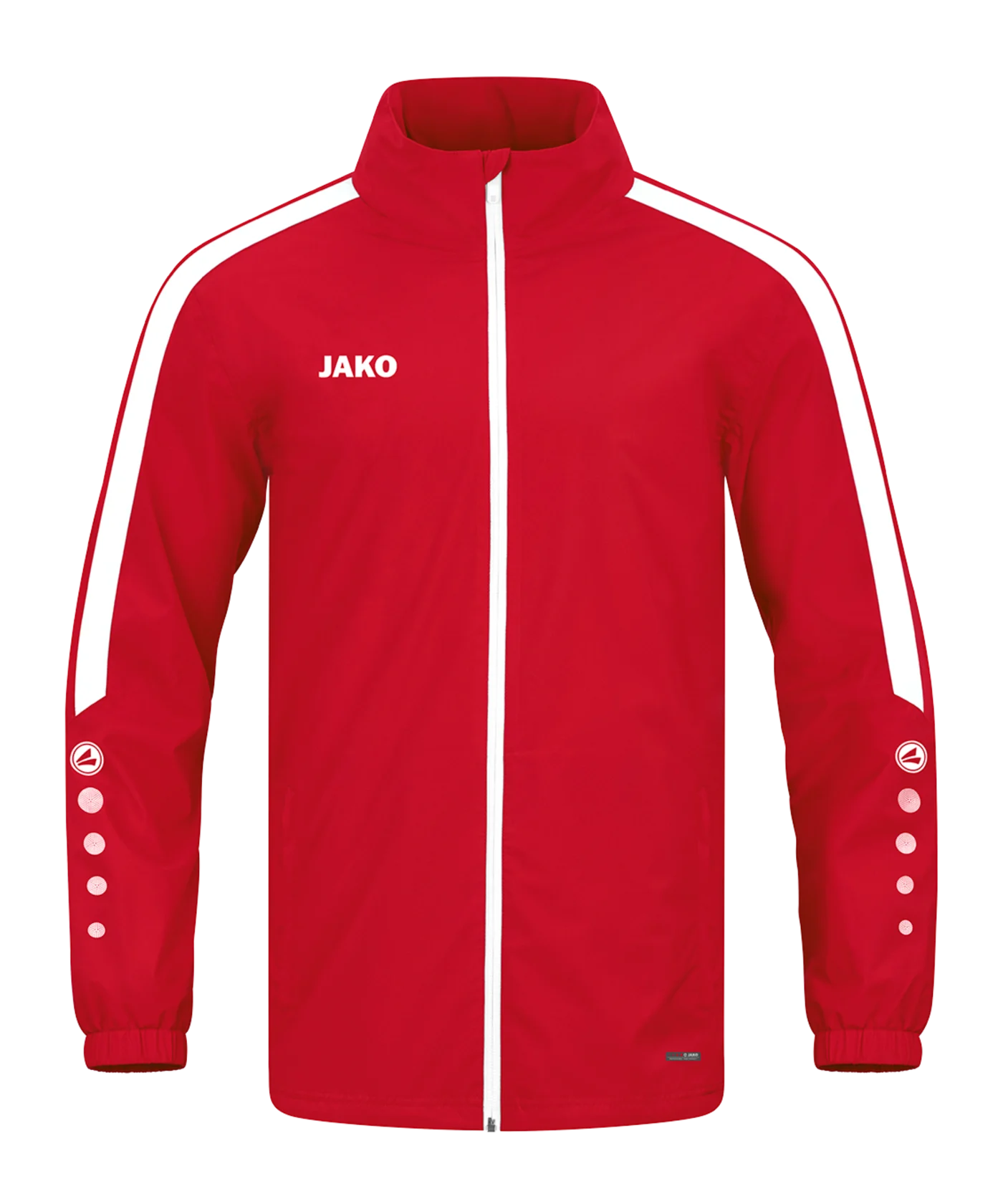JAKO Power Allwetterjacke Rot Weiss F100