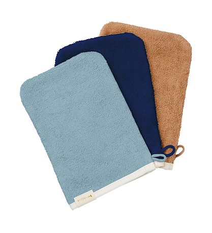 Fabelab Bådehandske - 3-pak - Cottage Blue/Caramel/Midnight Blue